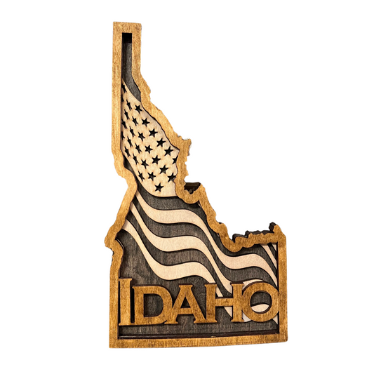 State of Idaho Wooden Sign